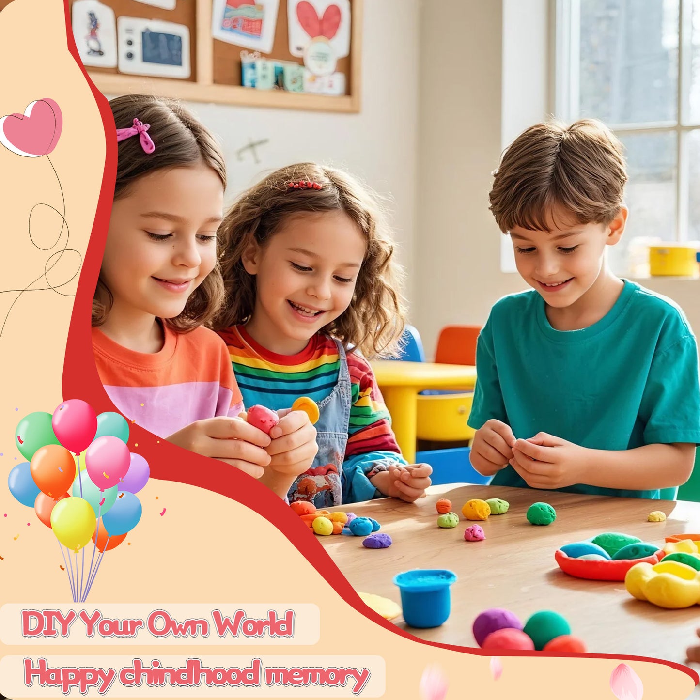 CiaraQ Air Dry Clay - 48 Colors DIY Modeling Clay Kit with Sculpting Tools, Great Gift for Kids