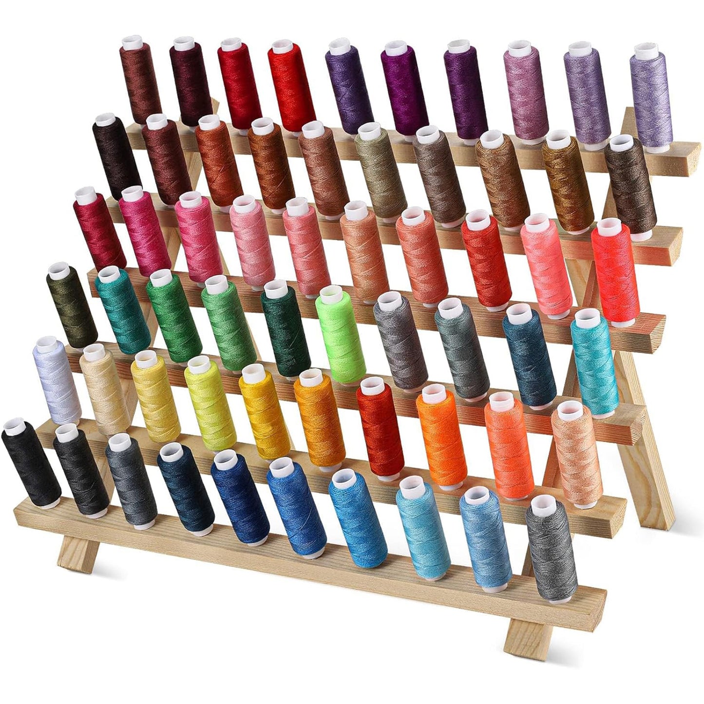 CiaraQ Sewing Threads Kits, 60 Colors Polyester 250 Yards Per Spools for Hand Sewing & Embroidery