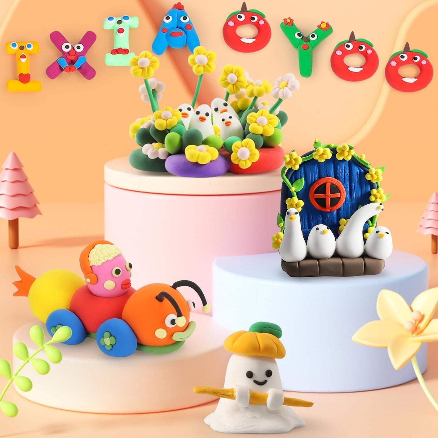 CiaraQ Air Dry Clay 100 Colors, DIY Model Magic Clay, with Sculpting Tools, Soft and Non-Sticky, Gift for Boys Girls Age 3+ Years Old