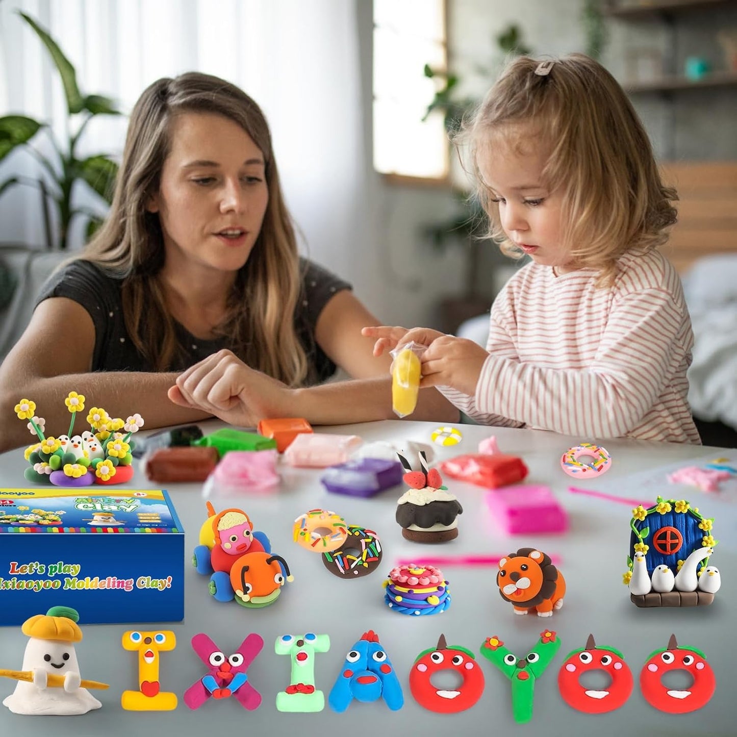 CiaraQ Air Dry Clay 100 Colors, DIY Model Magic Clay, with Sculpting Tools, Soft and Non-Sticky, Gift for Boys Girls Age 3+ Years Old