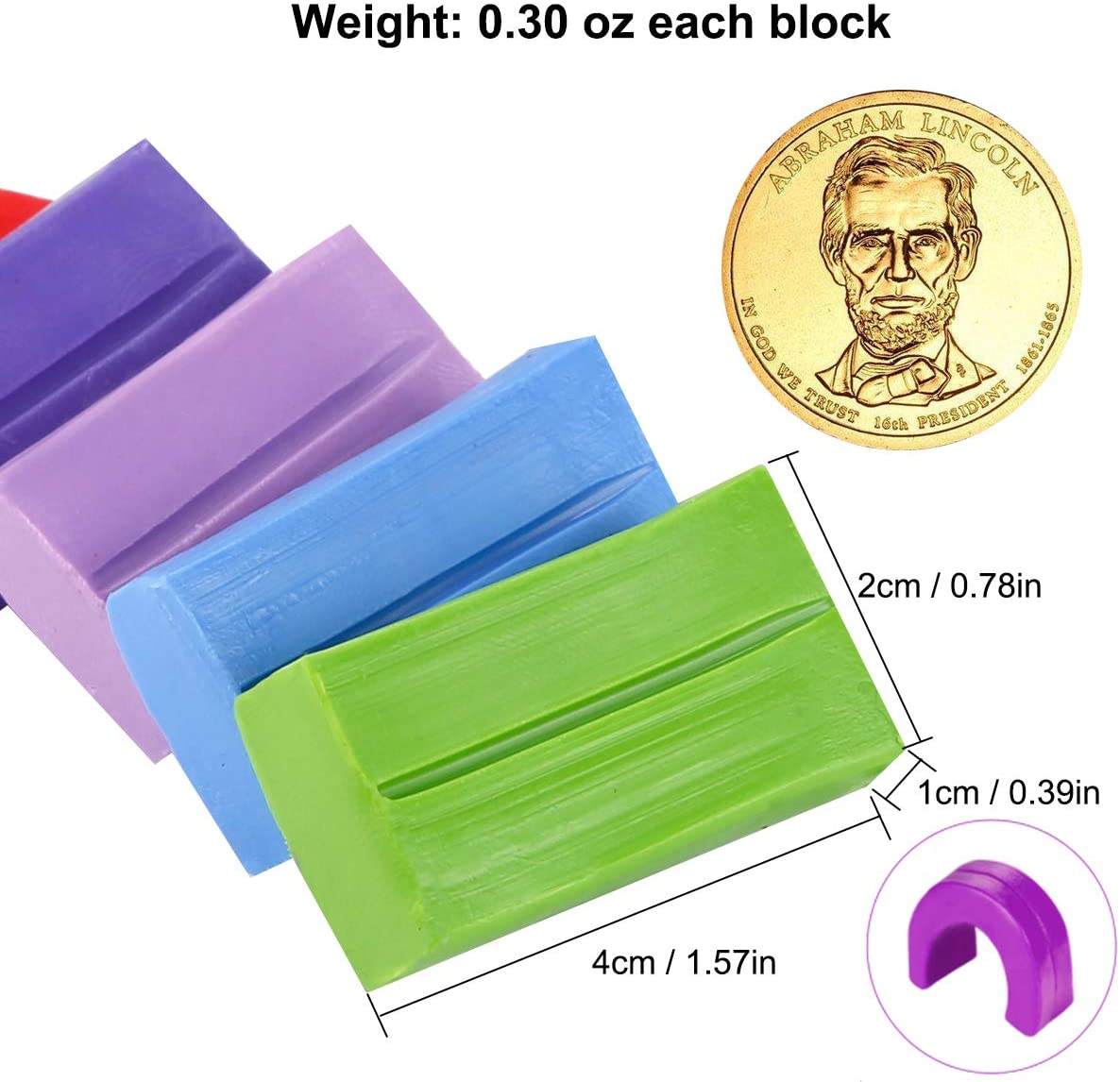 CiaraQ 24 Colors Small Block Polymer Clay Starter kit, Oven Bake Clay, CPSC Conformed Non-Toxic Molding DIY Clay, Great for Kids, Beginners.…