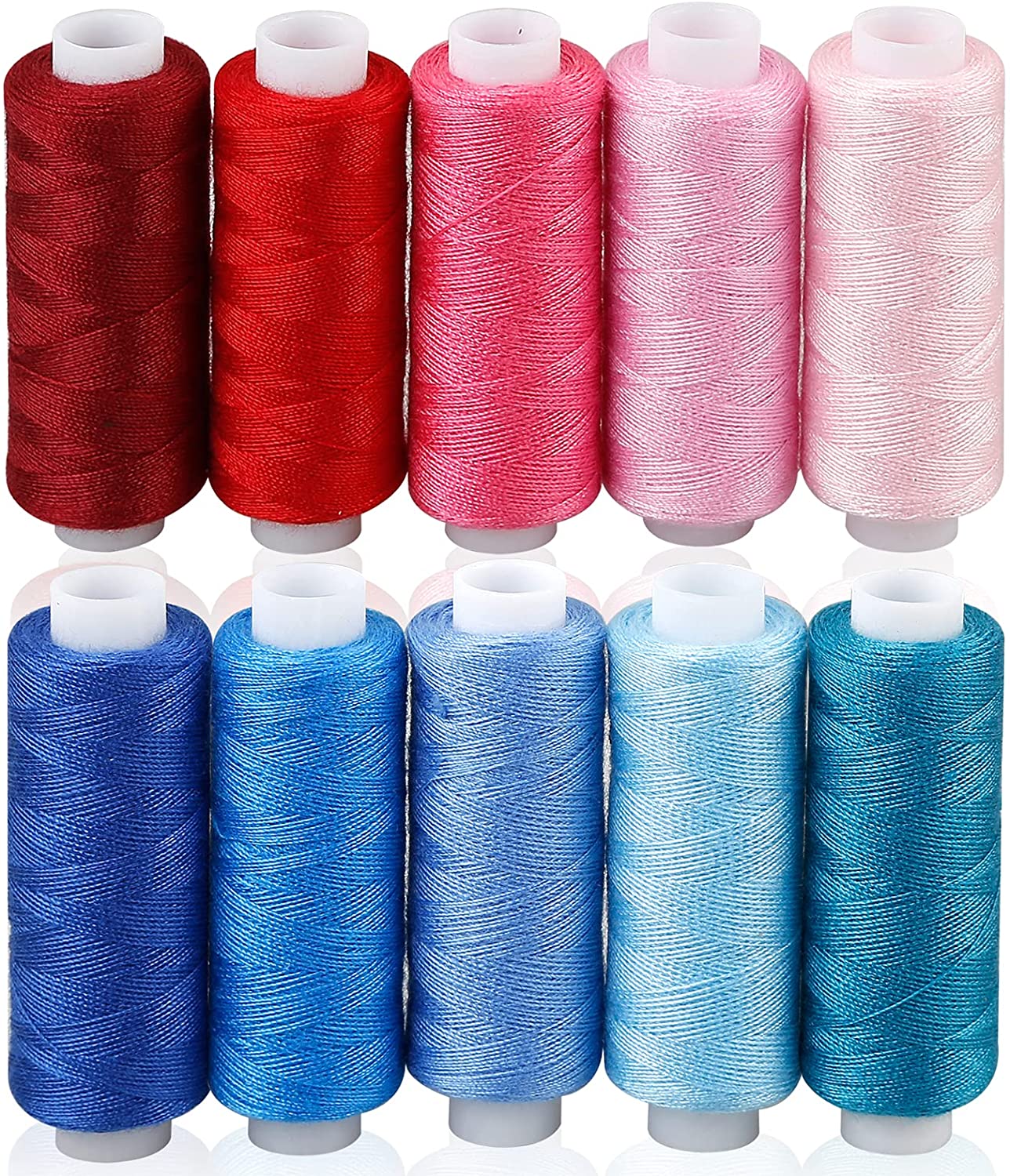 CiaraQ Sewing Threads Kits, 30 Colors Polyester 250 Yards Per Spools for Hand Sewing & Embroidery