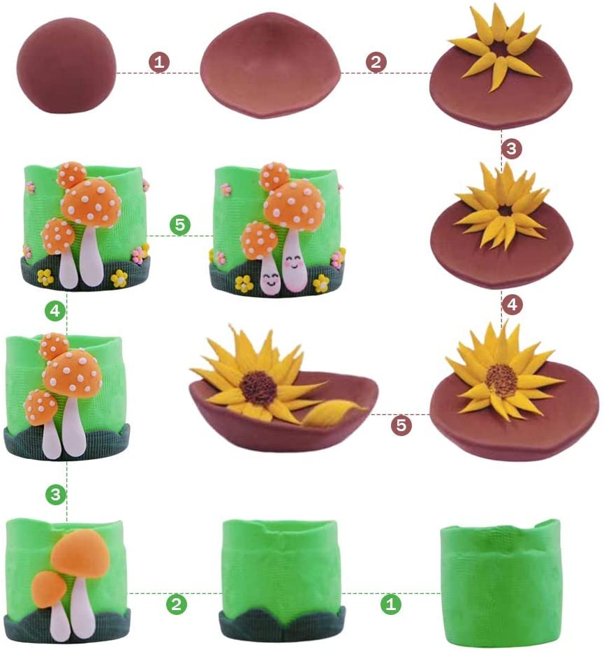 Modeling Clay Kit - 50 Colors Air Dry Ultra Light Clay, Safe & Non-Toxic, Great Gift for Kids.